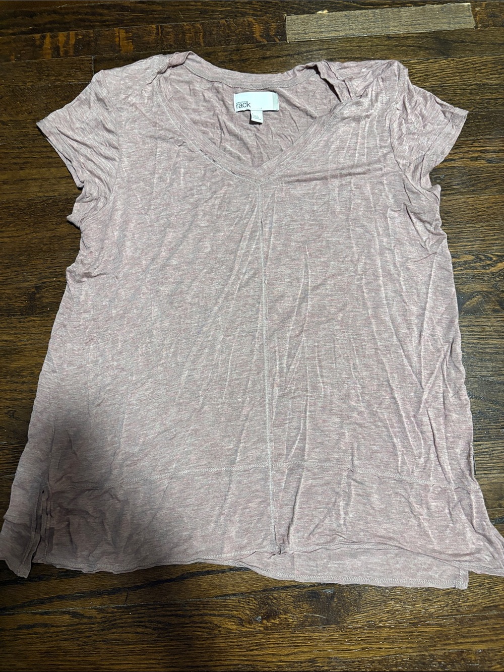 Nordstrom Rack Light Purple V-neck Short Sleeve Shirt